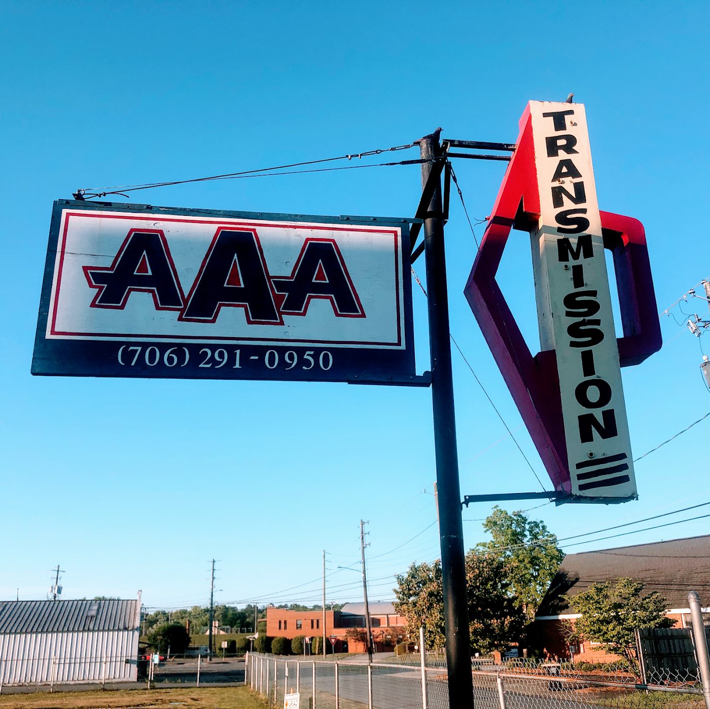 AAA Transmissions sign