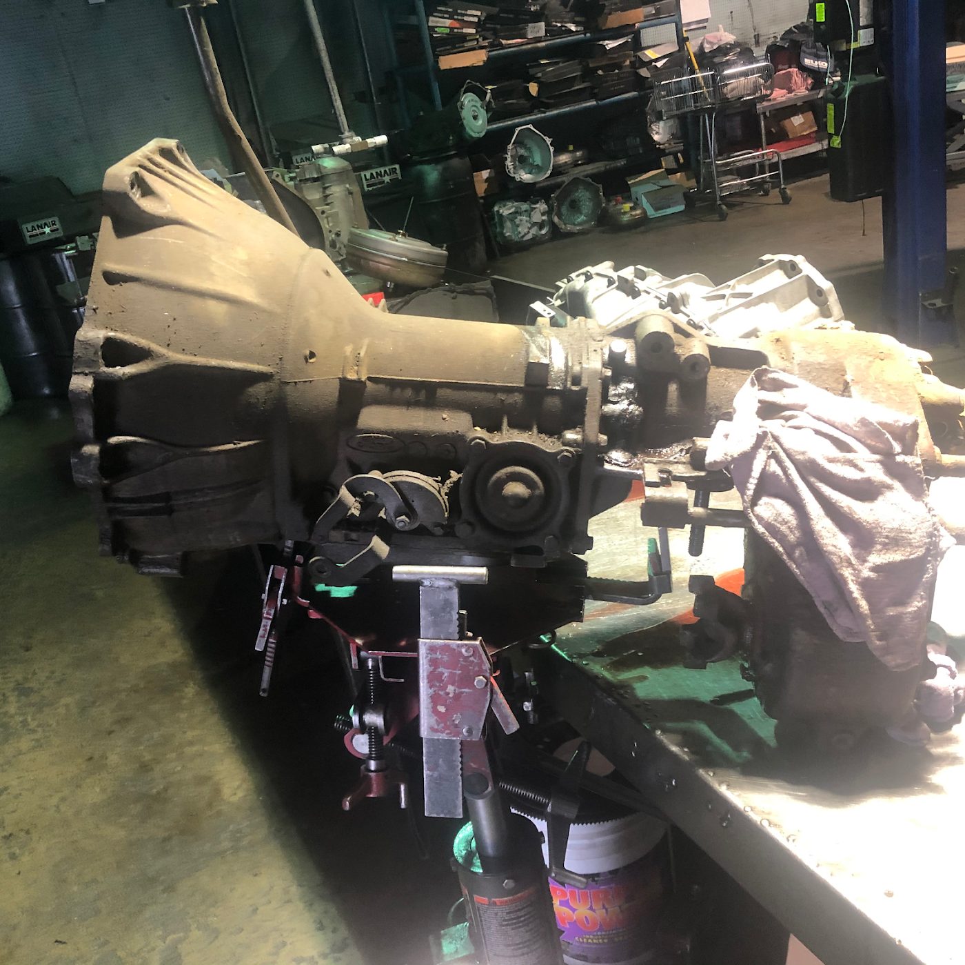 Transmission out for rebuild